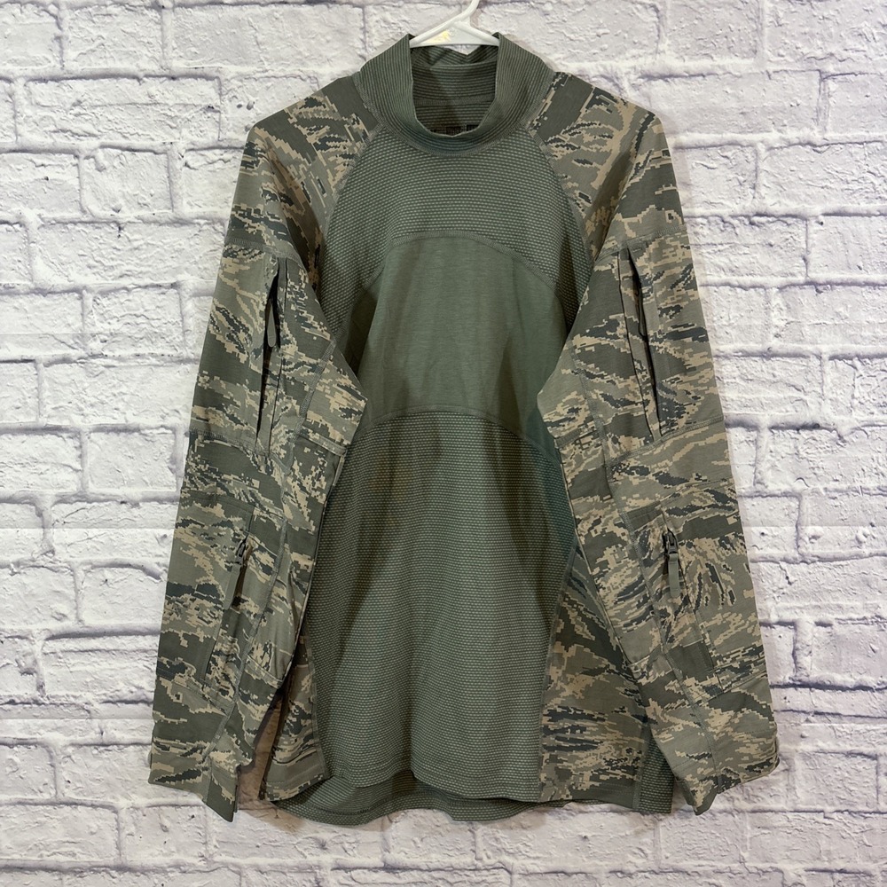 Massif Airman Battle Shirt FR Fire Resistant Camo Men's Medium‎ Work Shirt